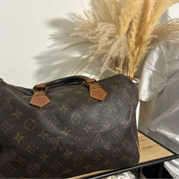 Louis Vuitton Brown Monogram speedy Travel Bag - Picture 3 of 11